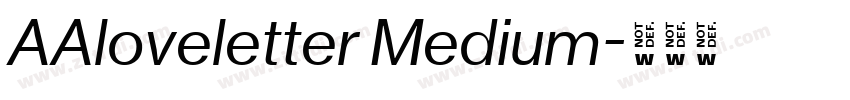 AAloveletter Medium字体转换
